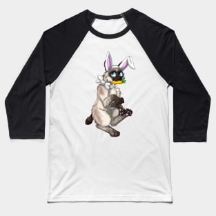 Bobtail BunnyCat: Seal Lynx Point (White) Baseball T-Shirt